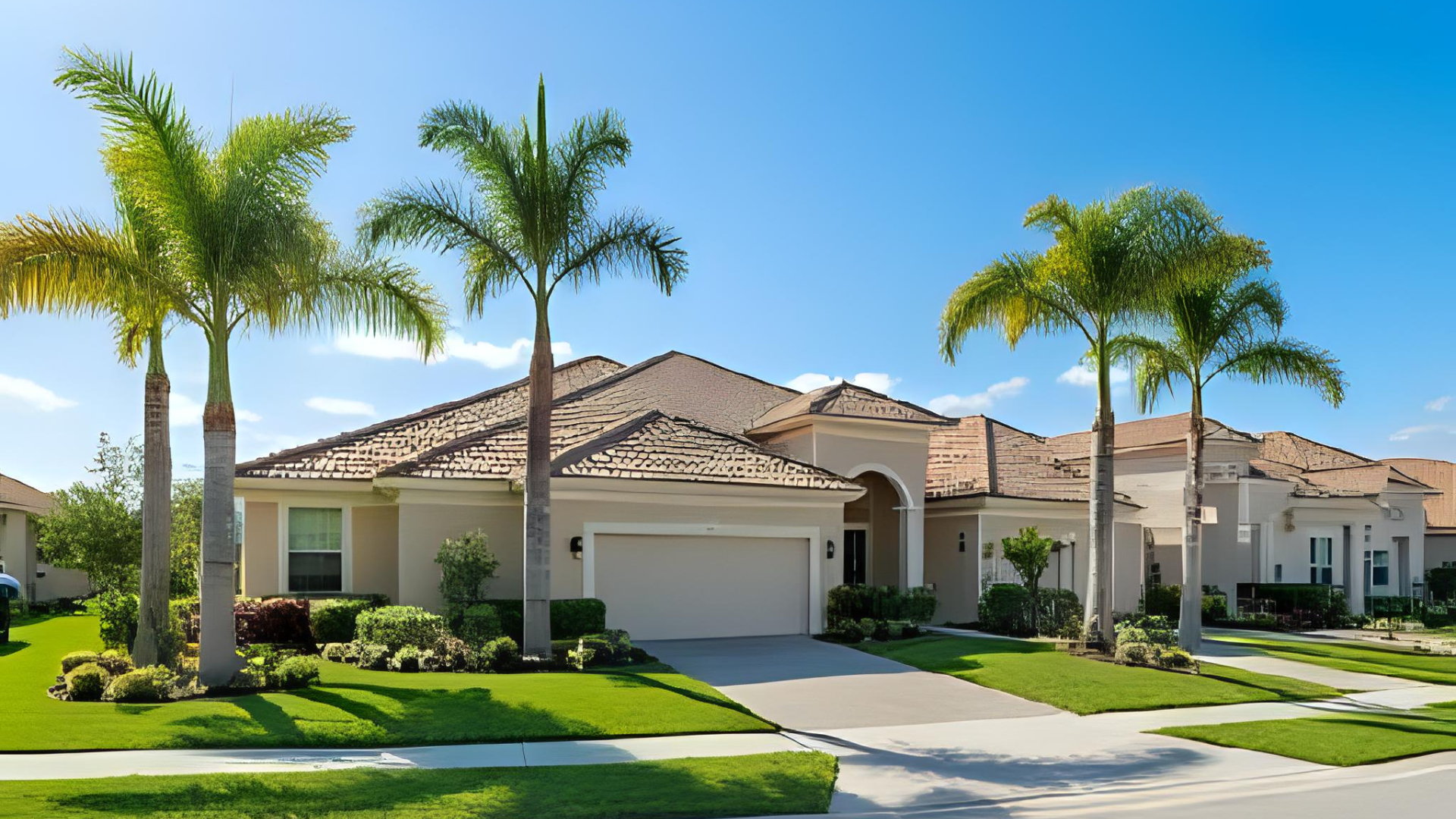 Beautiful home with palm trees in Mount Dora Florida